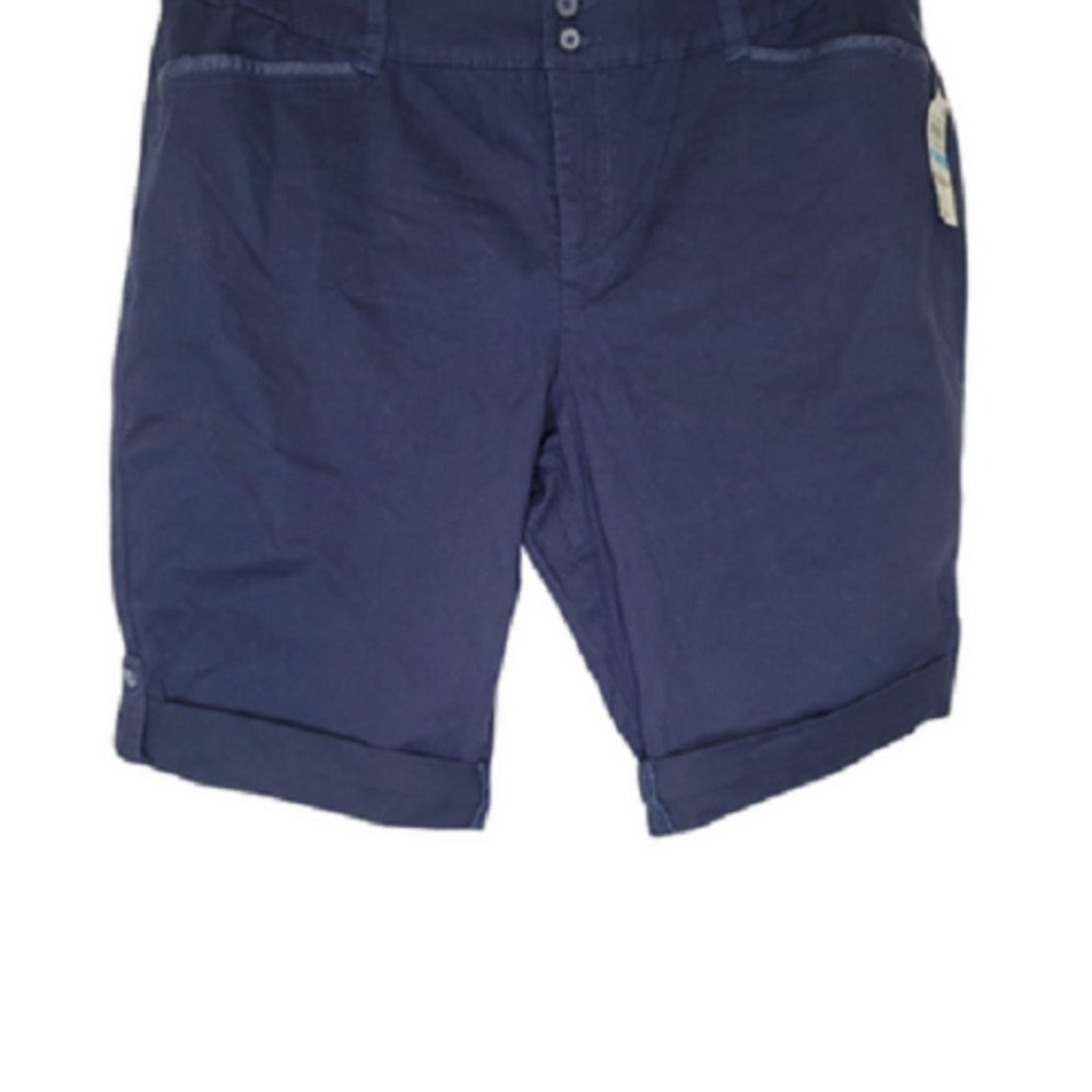 Charter Club Womens Blue Bermuda Chino Shorts  20W